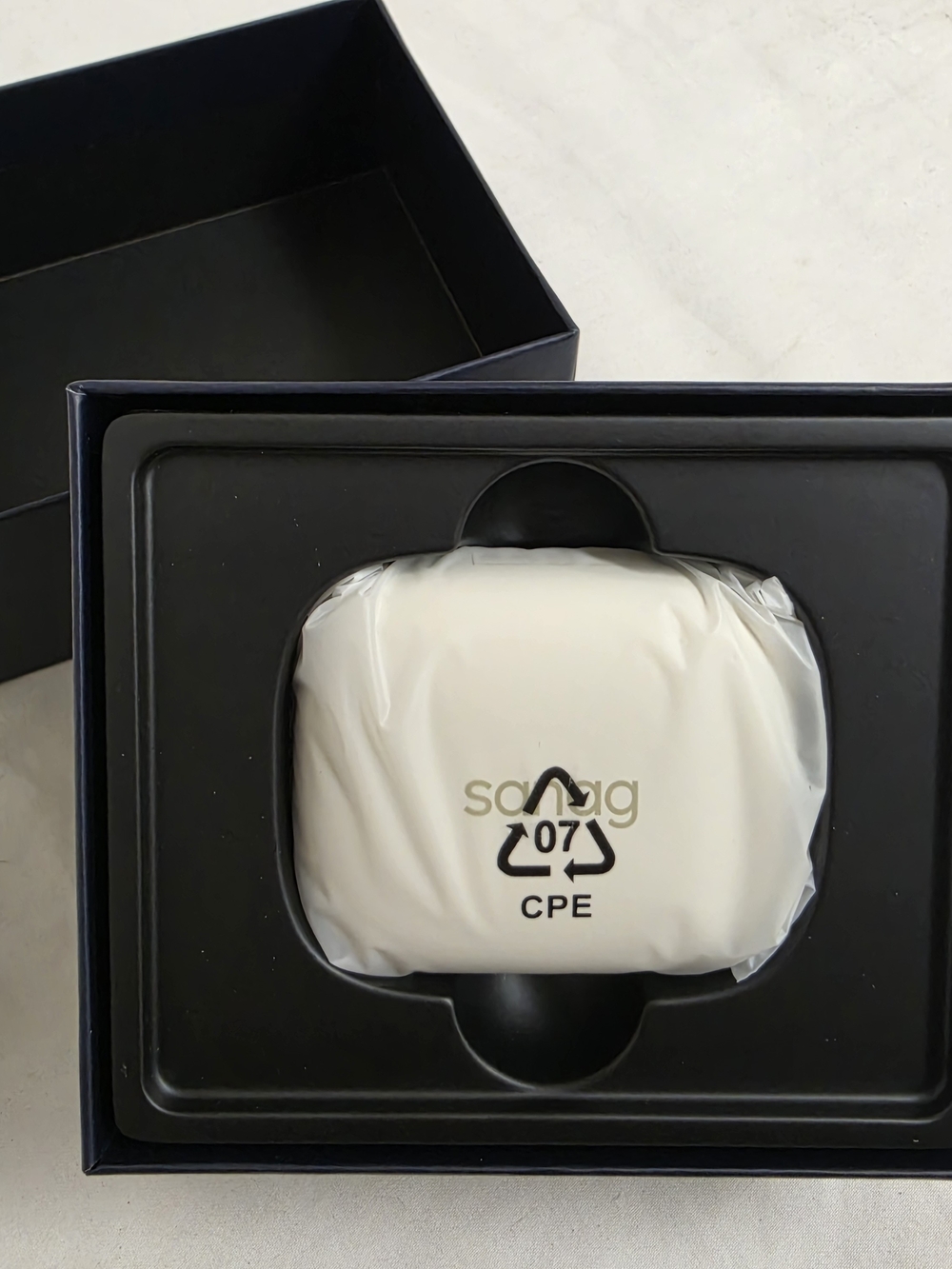 Sanag G6S Open Ear Bluetooth 5.4 Wireless Earbuds Beige w/ Charging Case New
